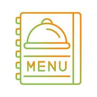 ícone de vetor de menu de comida