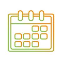 ícone de vetor de calendário