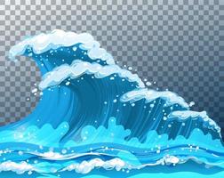 ondas gigantes do mar vetor