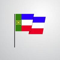 vetor de design de bandeira de cacássia