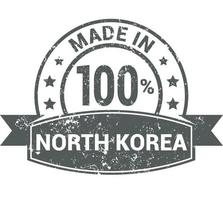 vetor de design de selo da coreia do norte