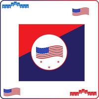 plano de fundo dia do presidente.us cartão de saudação do presidente exibido com a bandeira nacional dos estados unidos da américa. vetor