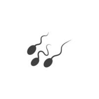 ilustração de desenho de ícone de vetor de esperma