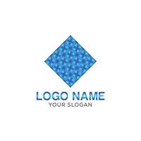 ilustração de design de ícone de logotipo quadrado 3d criativo vetor