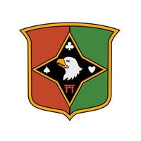 distintivo de identificação do serviço de combate da 101ª brigada de manutenção do exército dos estados unidos csib vetor