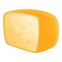 ícone de comida de queijo, estilo cartoon vetor