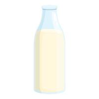 vetor de desenhos animados de ícone de garrafa de leite. copo de bebida