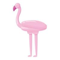 vetor de desenhos animados de ícone de balão flamingo. brinquedo de passarinho