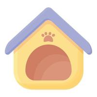 vetor de desenhos animados de ícone de casa macia de gato. brinquedo de estimação
