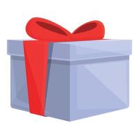 vetor de desenhos animados de ícone de caixa de presente de doação. pacote presente