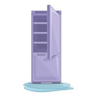 ícone de reparo de geladeira de manutenção, estilo cartoon vetor