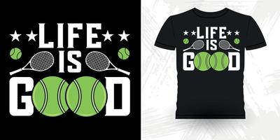 homens mulheres jogador de tênis profissional engraçado design de camiseta de tênis vintage vetor