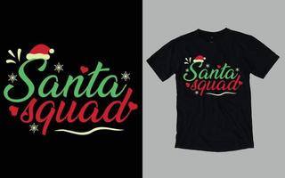 tipografia do dia de natal e design gráfico de camiseta vetor