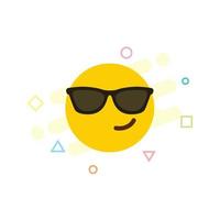 vetor de design de ícone de emoji de atitude