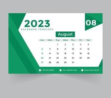 modelo de calendário de mesa para o ano novo 2023 vetor