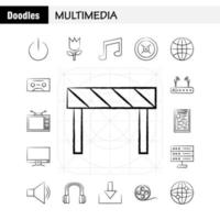 ícone multimídia desenhado à mão para impressão na web e kit de uxui móvel, como desligado no interruptor de início de energia vetor de pacote de pictogramas de botânica de flor de flor