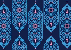 Vector Islamic ornamentos Azul Escuro