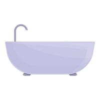 ícone de banheira de esgoto, estilo cartoon vetor