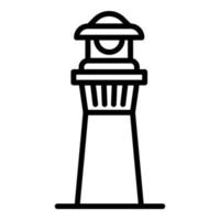 ícone do farol do porto, estilo de estrutura de tópicos vetor