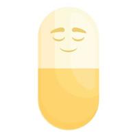 vetor de desenhos animados de ícone de pílula de placebo. droga de farmácia