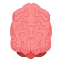 ícone de neurologia do cérebro humano, estilo cartoon vetor