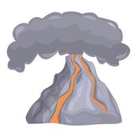 vetor de desenhos animados de ícone de desastre de poeira. cinzas de fumaça
