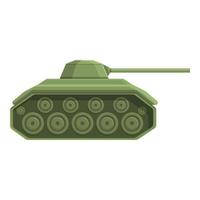 vetor de desenhos animados de ícone de arma de tanque. exército militar