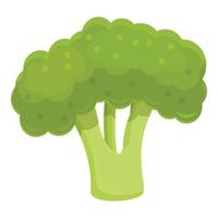ícone de brócolis vegano, estilo cartoon vetor