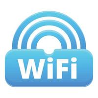 ícone de dispositivo de zona wi-fi grátis, estilo cartoon vetor