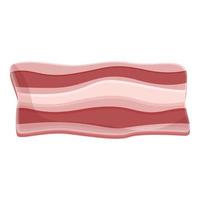 ícone de carne com bacon, estilo cartoon vetor