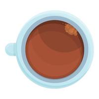 ícone de bebida de companhia aérea de café, estilo cartoon vetor