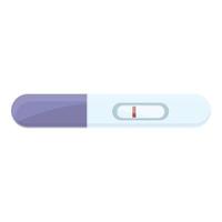 vetor de desenho de ícone de teste grávido negativo. kit de palito