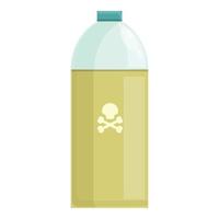 vetor de desenhos animados de ícone de garrafa de inseticida. pesticida químico