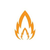 design de vetor de logotipo de ícone de fogo