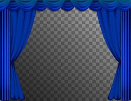 cortinas azuis do teatro