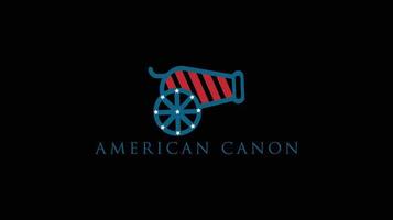 vetor de logotipo canônico americano