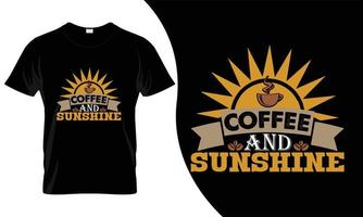 design de camiseta de café. esta camiseta de café seria o melhor negócio para qualquer um. vetor