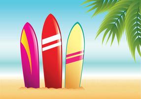Vector Surfboard Praia Verão