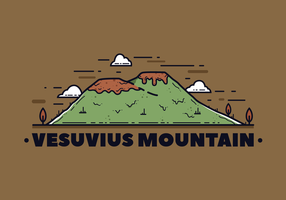 Vector Vesúvio Montanha