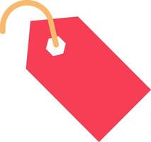 modelo de banner de ícone de vetor de ícone de cor plana de bilhete de etiqueta de preço