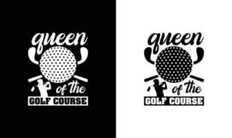 design de camiseta de citação de golfe, tipografia vetor