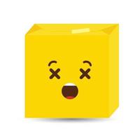 vetor de design de ícone de emoji morto