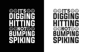 design de camiseta de citação de vôlei, tipografia vetor