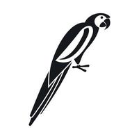 ícone de papagaio, estilo simples vetor