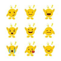 conjunto de emojis com vetor de design de mãos