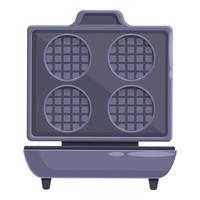 vetor de desenhos animados do ícone do misturador waffle maker. máquina de ferro