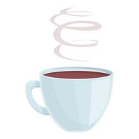 vetor de desenhos animados de ícone de xícara de café da manhã. beber capuccino