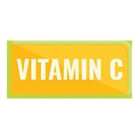 ícone de nutriente de vitamina c, estilo cartoon vetor