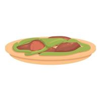 vetor de desenhos animados de ícone de rolo australiano de carne. comida de frango