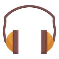 vetor de desenhos animados do ícone de proteção de fones de ouvido. barulho de tamponamento de ouvido